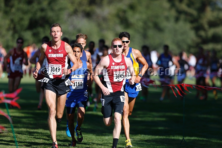 2014StanfordCollMen-68.JPG - College race at the 2014 Stanford Cross Country Invitational, September 27, Stanford Golf Course, Stanford, California.